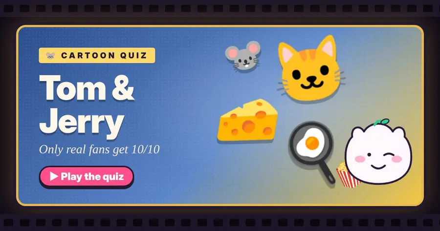Tom & Jerry quiz poster